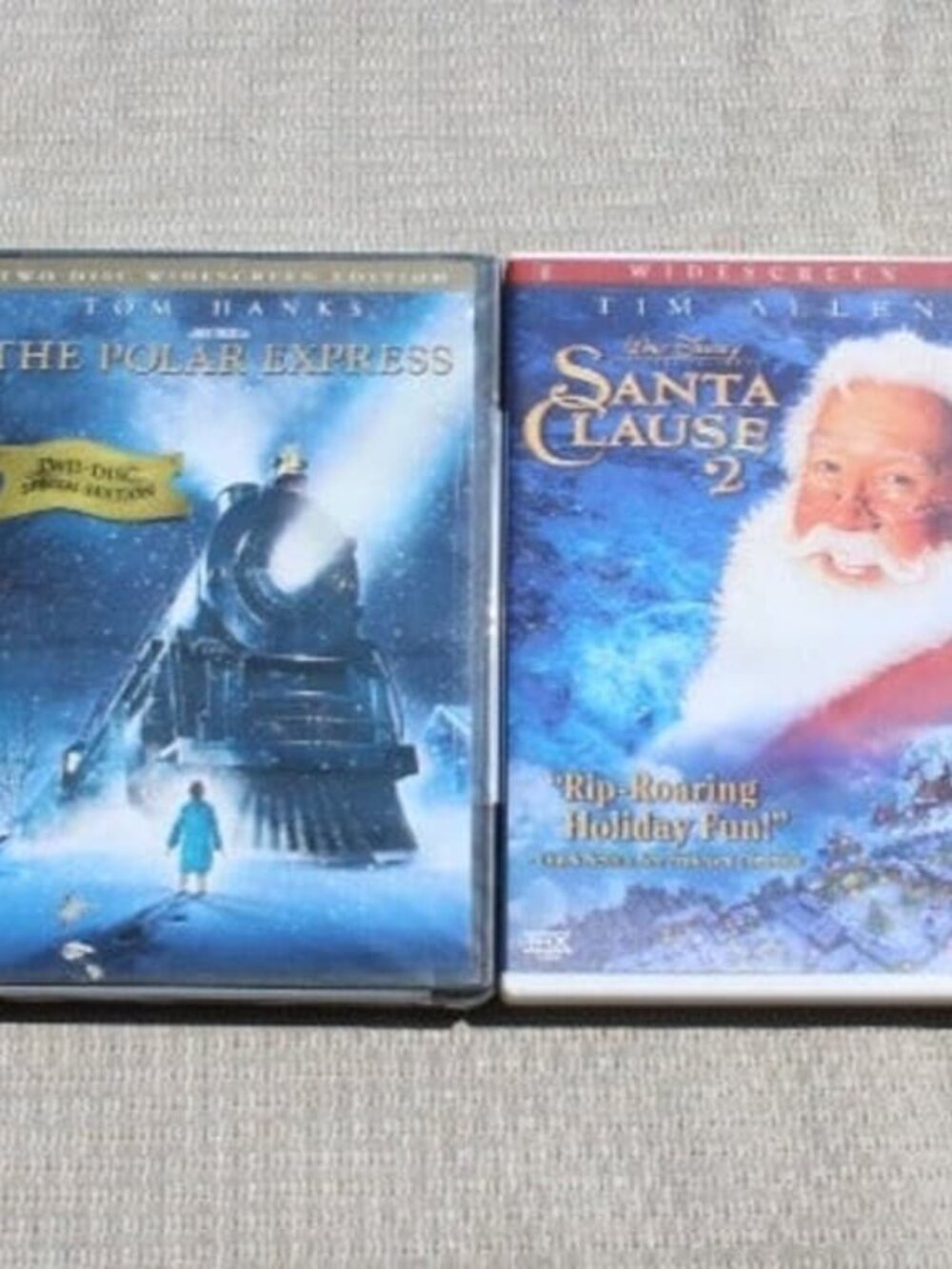 2 Christmas Holiday Movies on DVD ~ Polar Express / Santa Clause 2